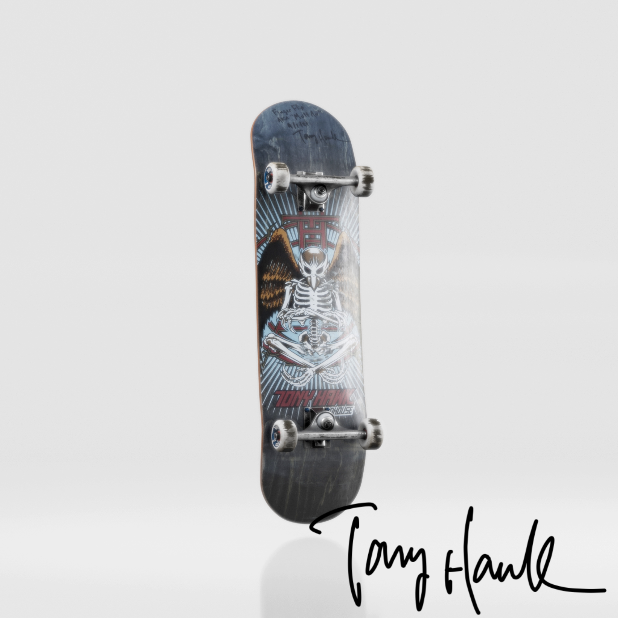Tony Hawk Signed Finger Flip Skateboard NFT for Sale Tony Hawk Last Trick Skateboard